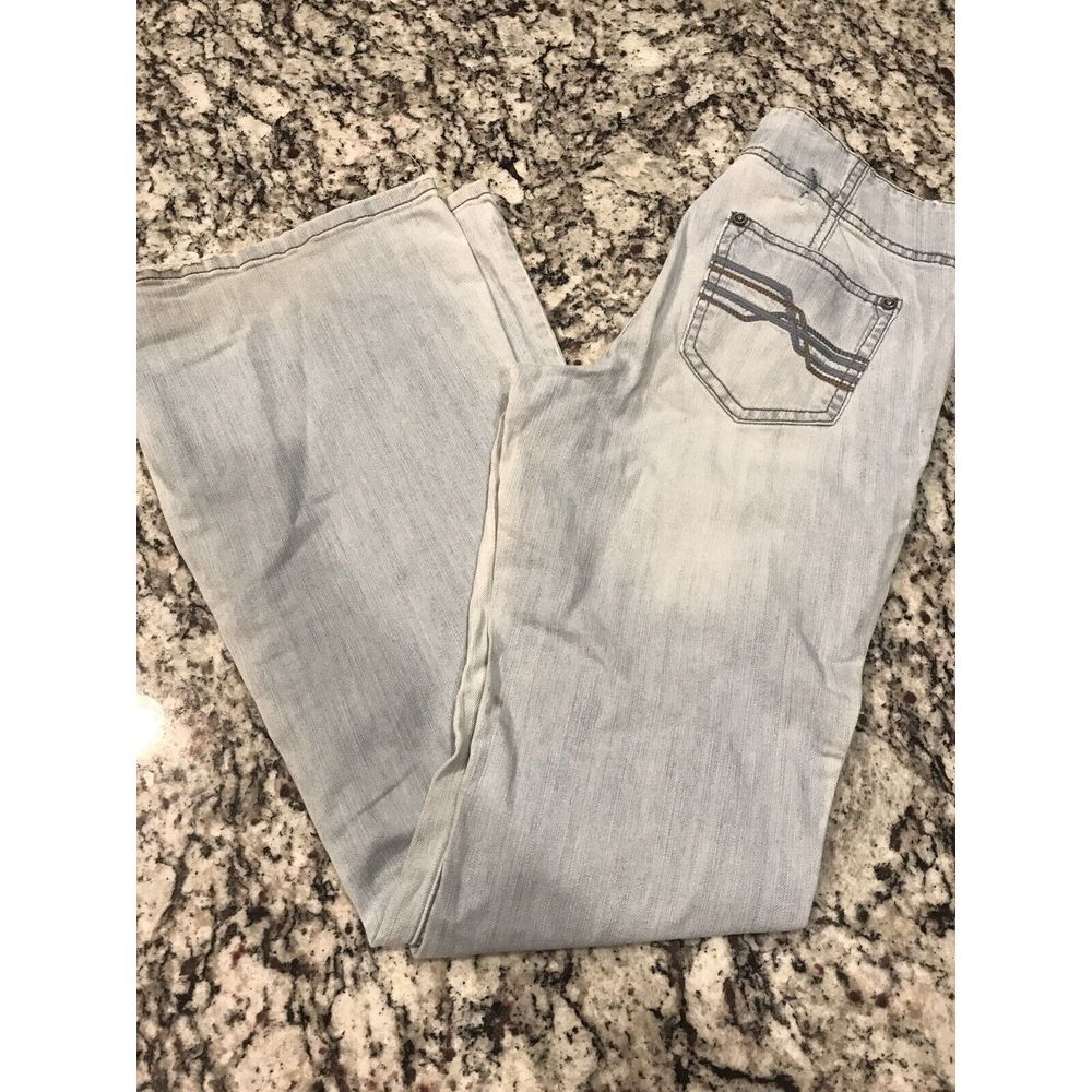 Code of Ethics Ultra Low Rise Boot Cut Juniors Size 7 Women's Jeans‎